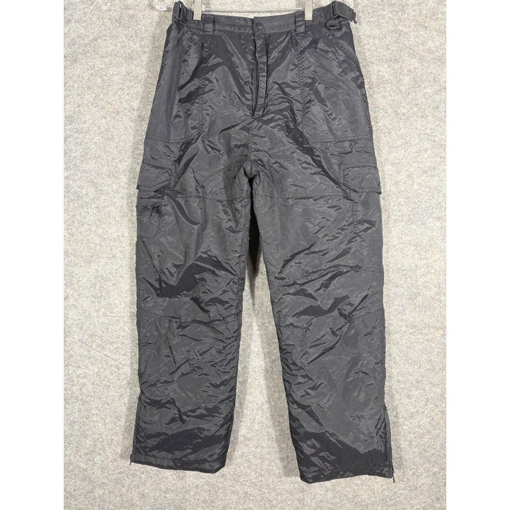 Climate Control Black Insulated Ski Snow Pants Cargo Pockets Size Large‎
